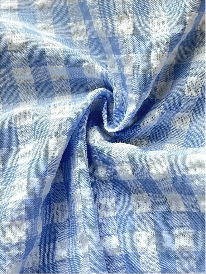 Plaid Gingham Cap Sleeve Blouse V Neck Ruffle Peplum Babydoll by OYOANGLE, photograph 2 of 3