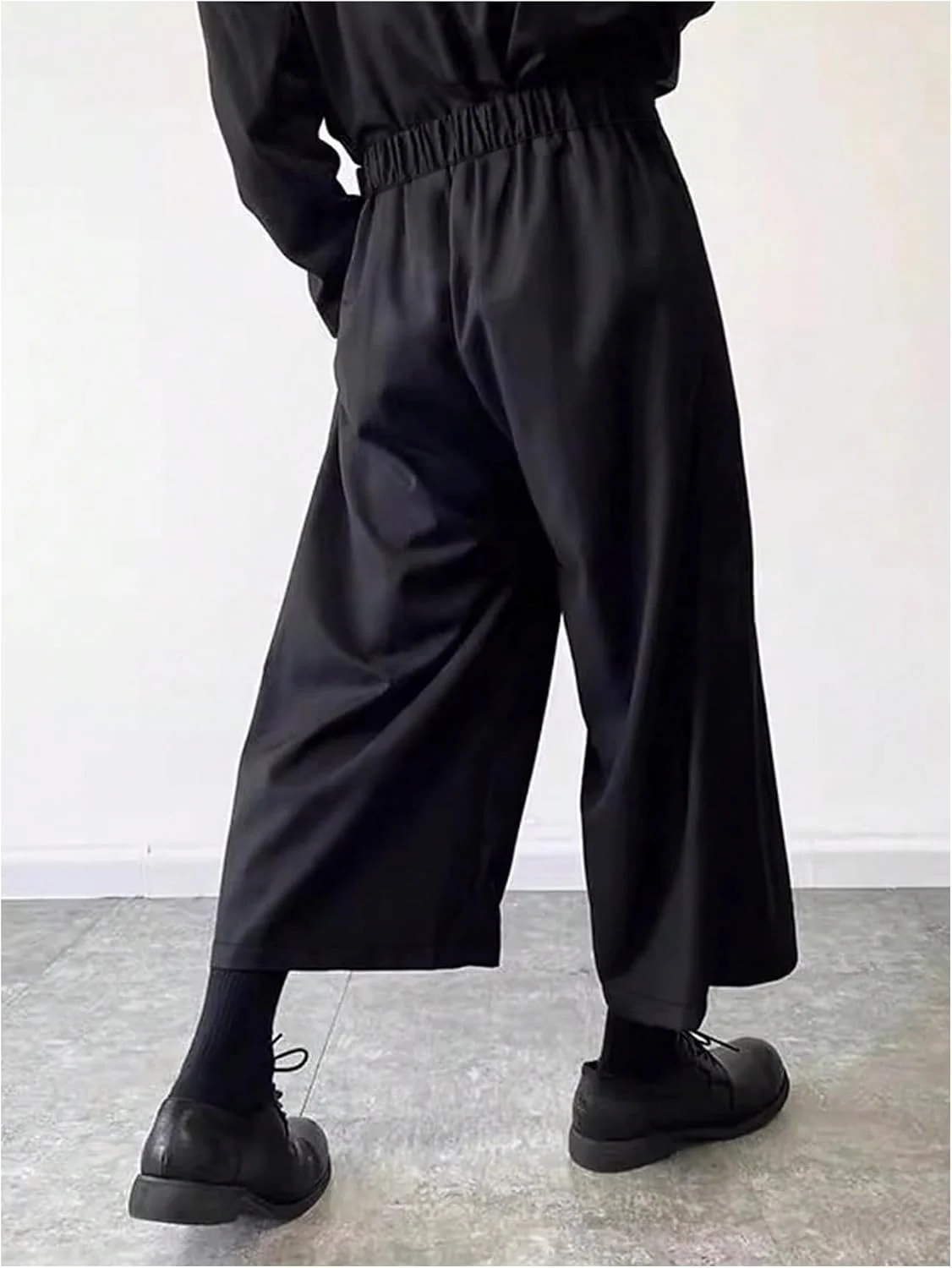 Skirt Pants Tie Waisted Wide Leg Cropped Harem Pants Y2k Hipple by OYOANGLE, photograph 1 of 3