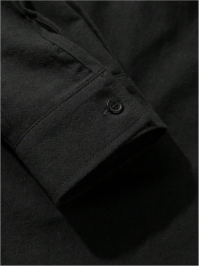 2 Piece Summer Outfits Long Sleeve Button Down Shirt and by OYOANGLE, photograph 4 of 4