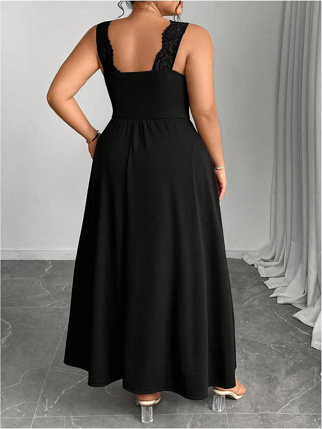 Plus Size Formal Evening Maxi Dress Wedding Guest Party by OYOANGLE, photograph 1 of 3