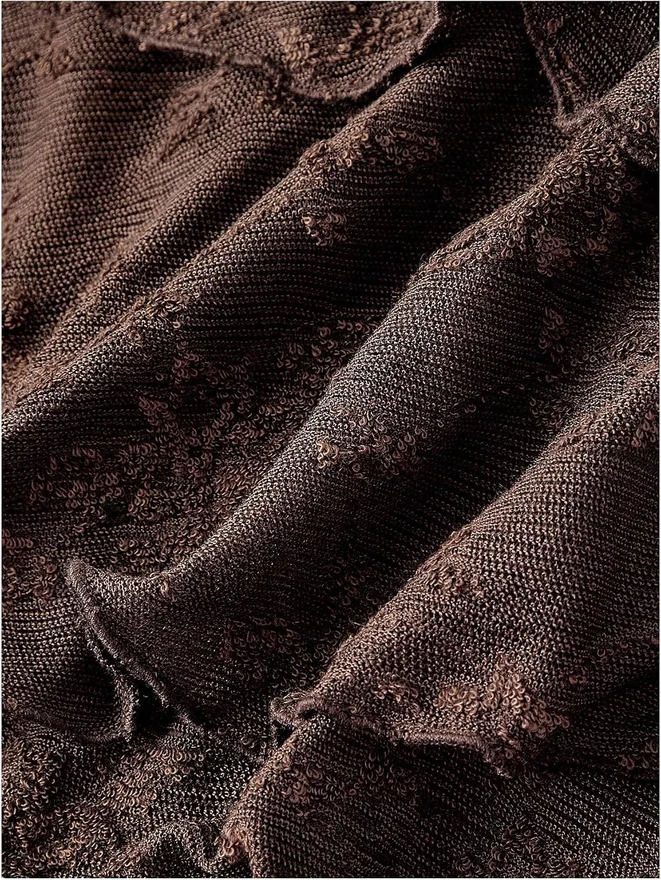 Western Cowgirl Lace Jacquard Off The Shoulder Mini Dress by OYOANGLE, photograph 2 of 4