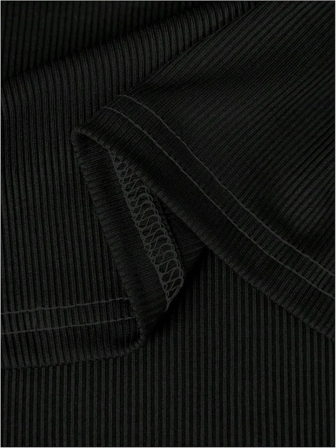 Letter Patched Sleeveless Tank Top Ribbed Knit Crew Neck Sports by OYOANGLE, photograph 2 of 2
