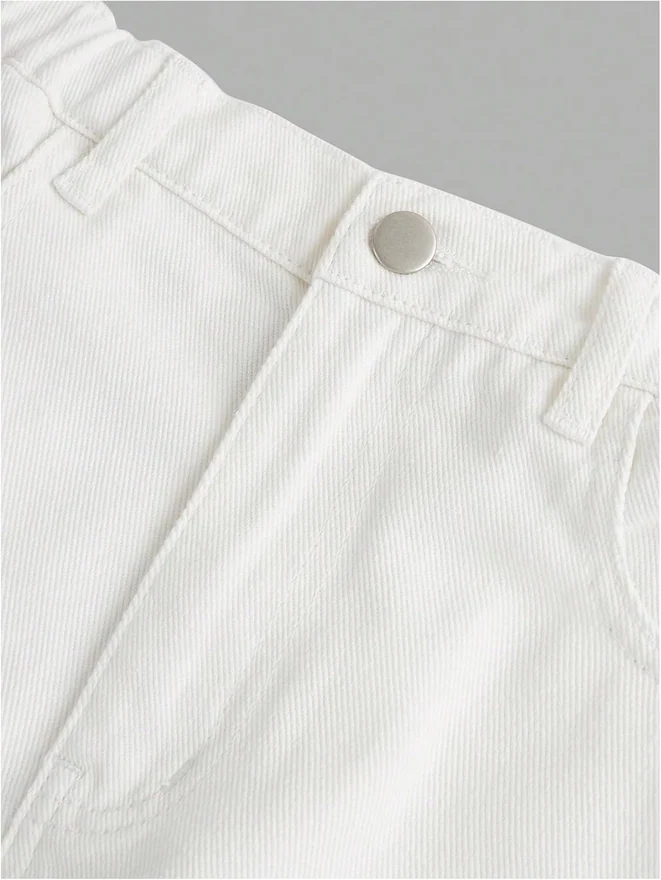 Girl's Wide Leg Jeans Y2K Zipper Fly Baggy Cropped Denim Pants by OYOANGLE, photograph 2 of 3