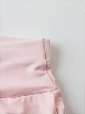 Flowy Pants Wide Leg High Waisted Palazzo Pink in Pink