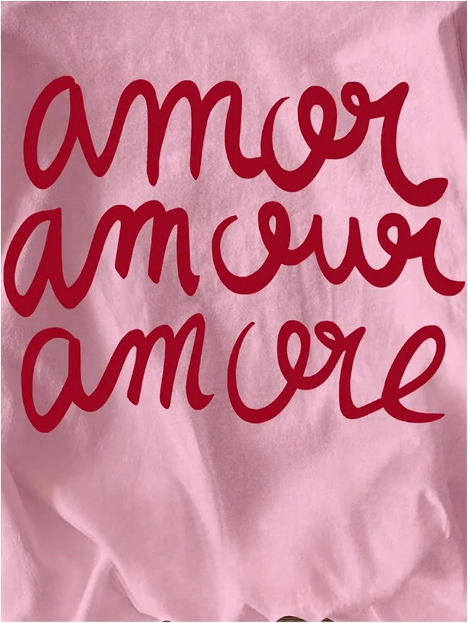 Graphic Tees Letter Print Short Sleeve Tee Shirt Drop Shoulder by OYOANGLE, photograph 4 of 4