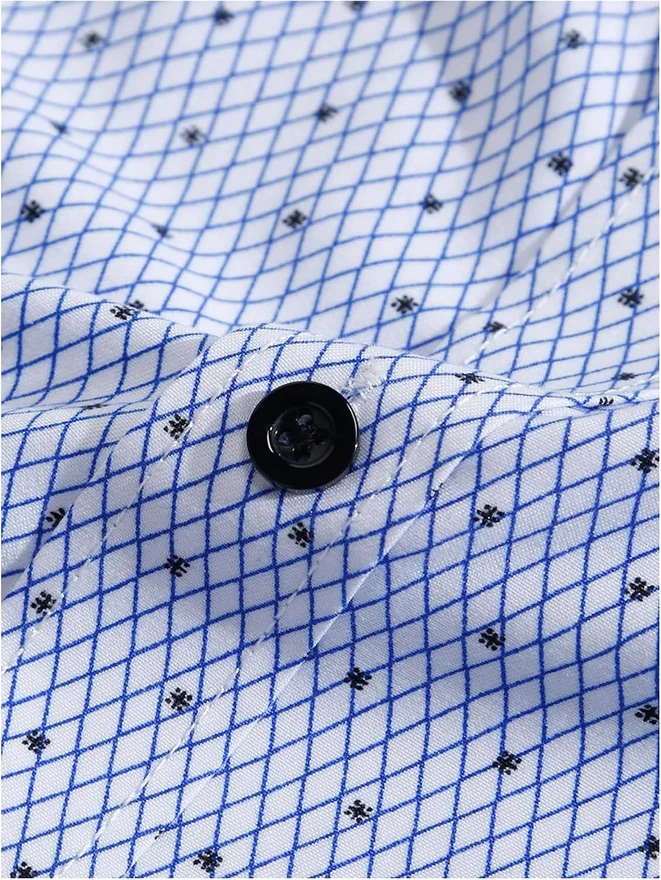 Long Sleeve Shirts Button Down Collared Business Dress Shirt by OYOANGLE, photograph 4 of 4