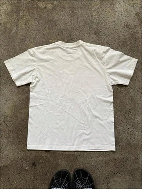 Y2K Graphic Japanese Cherry Blossom Short Sleeve Tee Shirt in White