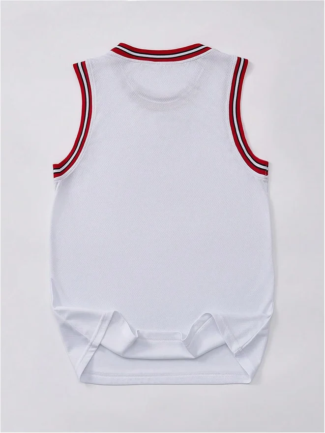 Number Letter Graphic Tank Top Basketball Jerseys Sleeveless by OYOANGLE, photograph 3 of 4