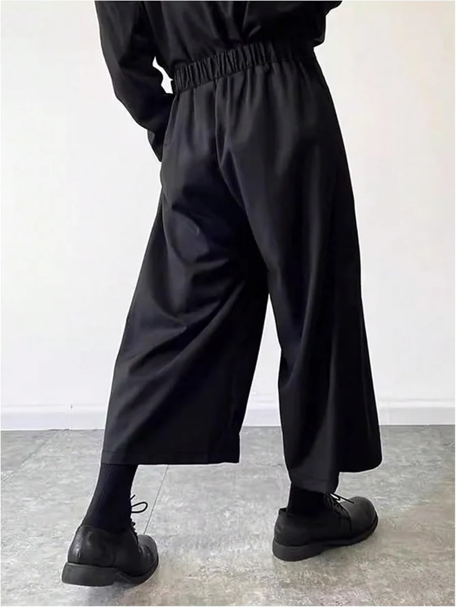 Skirt Pants Tie Waisted Wide Leg Cropped Harem Pants Y2k Hipple by OYOANGLE