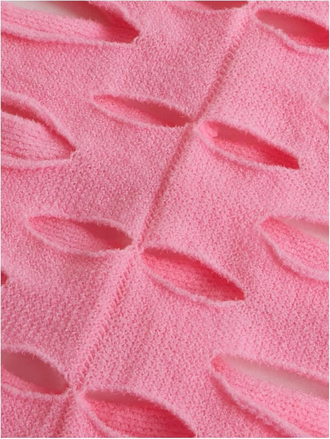 Fishnet Tube Top Strapless Lingerie Light Pink by OYOANGLE, photograph 3 of 4