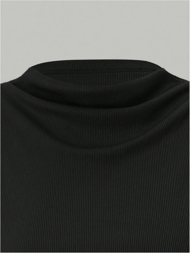 3 Pack Business Casual Outfits Mock Neck Ribbed Tank Tops by OYOANGLE, photograph 3 of 4
