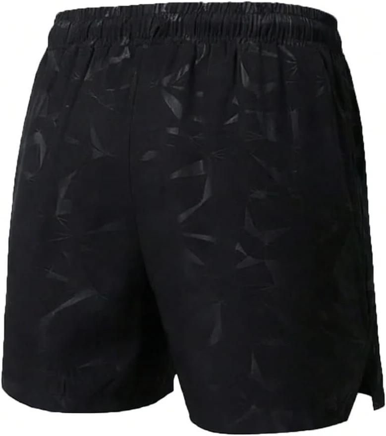 Graphic Track Shorts Drawstring Waist Gym Workout Athletic by OYOANGLE, photograph 4 of 4