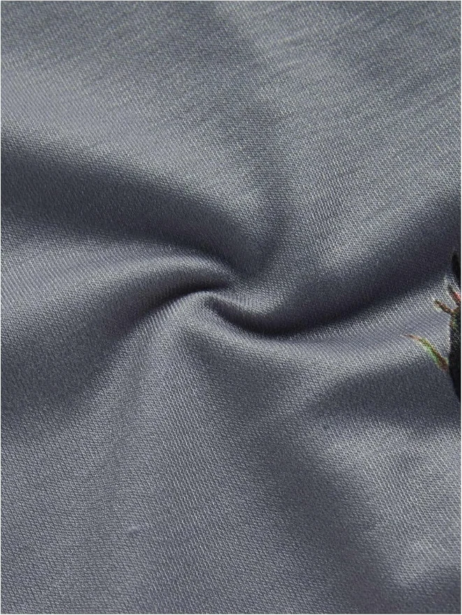 Casual Flower Print Long Sleeve Round Neck Pullover Grey by OYOANGLE, photograph 4 of 4