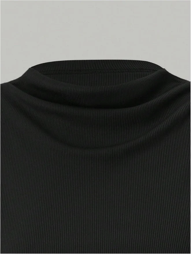 3 Pack Business Casual Outfits Mock Neck Ribbed Tank Tops by OYOANGLE, photograph 3 of 4