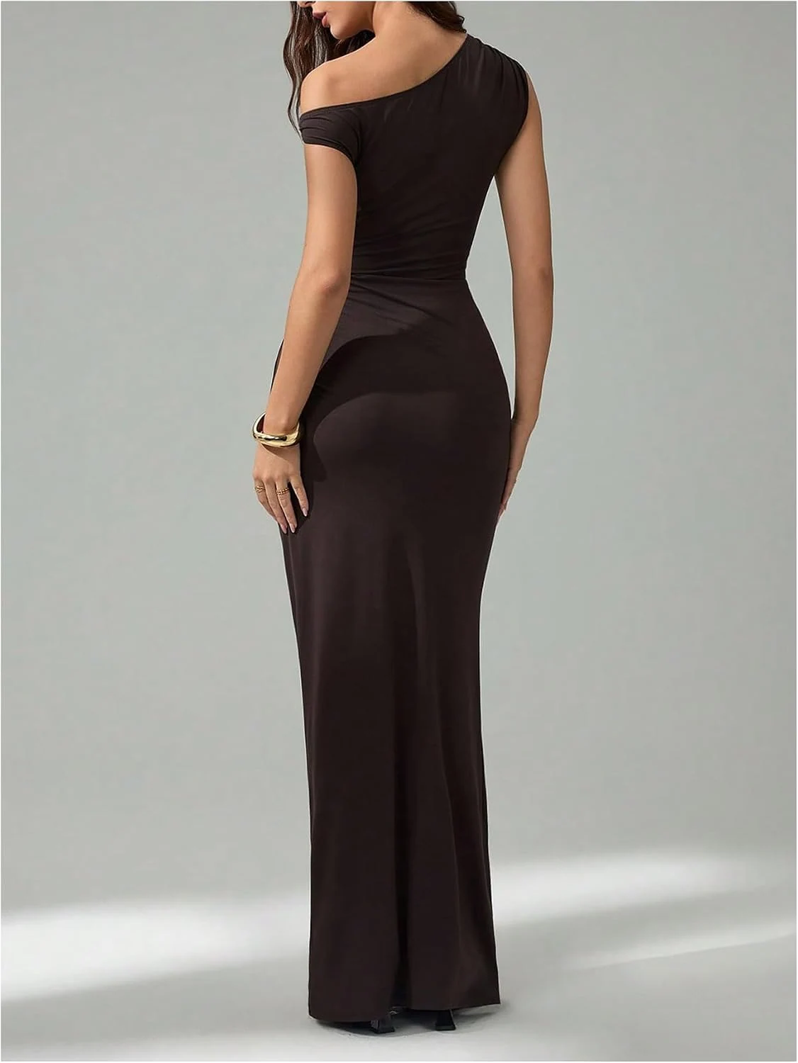 Off The Shoulder Bodycon Maxi Dress Wedding Guest Dresses by OYOANGLE, photograph 1 of 3
