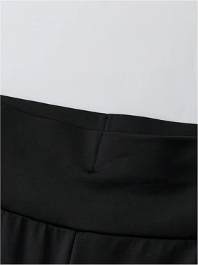 Flowy Pants Wide Leg High Waisted Palazzo Pink in Black